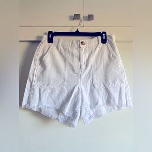 Aerie High Waist White Shorts